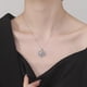 thumbnail image 2 of Collar Plata 925 Piedras Moissanitas Amor Infinito Elegante plateado Talla única, 2 of 5