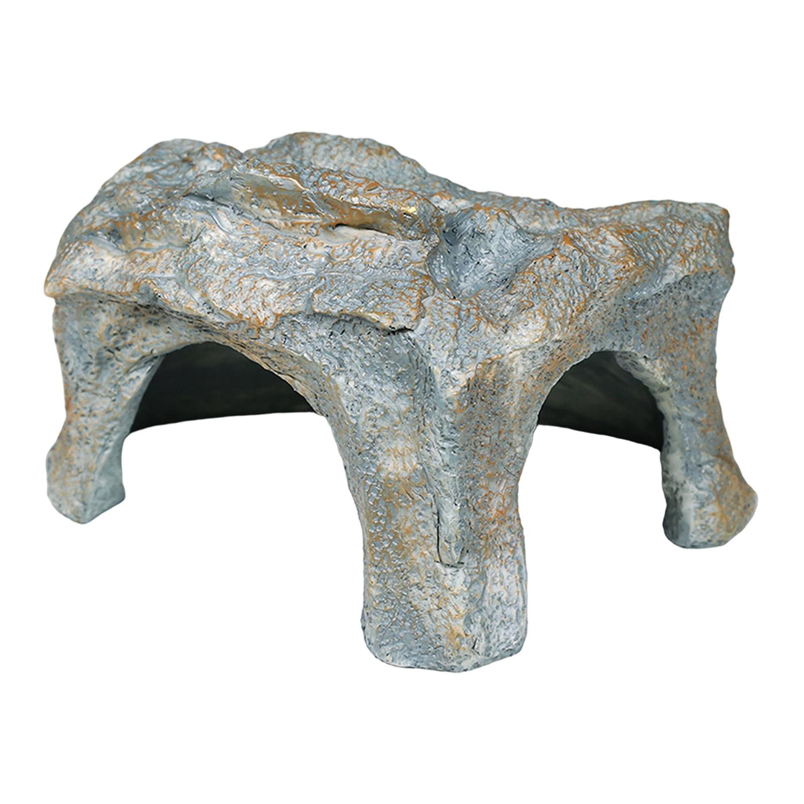 Cueva De Roca Falsa Para Acuario, Escondite De Reptiles, Tortugas, Lagartos, Decoración De Pecera