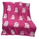 thumbnail image 1 of Manta Con Diseño De Fantasmas Que Mantiene El Calor, Mantas De Viaje Para Sofás De Todas Las Estaciones, Color Rosa, 130cm X 180cm, 1 of 5