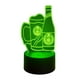 thumbnail image 4 of Lampara Ilusion 3D Vaso y Cerveza Red Horse de 7 colores, Base touch, 4 of 7