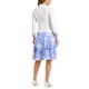 thumbnail image 3 of INSPIRE CHIC Conjuntos de 2 Piezas para Mujer Vestido sin Mangas de Chifón Floral y Conjunto de Chaqueta Blanco Azul L, 3 of 6