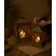 thumbnail image 3 of Set 2 Portavelas Decorativas Estilo Rústico Adorno Jhn, 3 of 3