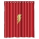 thumbnail image 1 of Cortina de ducha con diseño minimalista de Thunder Bolt y ganchos (66 x 72 pulgadas), 1 of 3