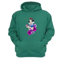 Genérico - Polerón Canguro Blanca Verde Aguamarina Talla Xl Unisex