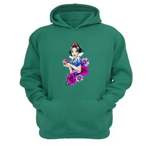 Genérico - Polerón Canguro Blanca Verde Aguamarina Talla L Unisex