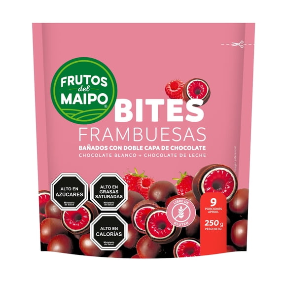 Bites Frambuesa Frutos del Maipo DP, 250 g