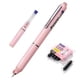 thumbnail image 1 of Pluma estilográfica WRITECH retráctil de tinta negra con punta fina rosa, 1 of 8