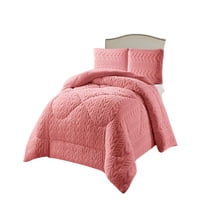 Genérico - Cobertor De Inverno Texturizada Diseño 01 King Rosa