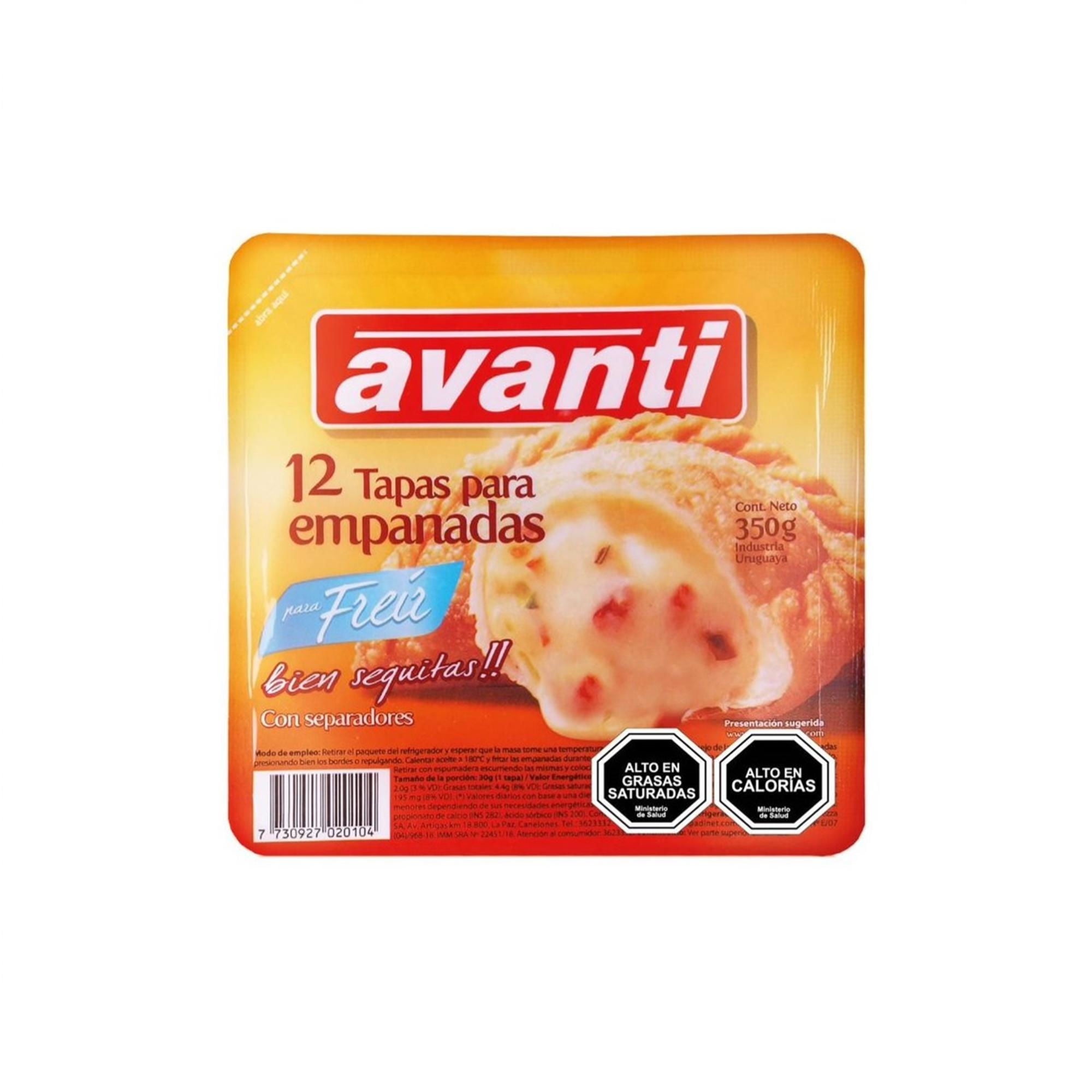 Masa Para Empanadas Para Freir 12 Un 350 g Avanti