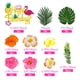 thumbnail image 2 of Decoración para tartas con forma de flor hawaiana, 13 unidades, para fiestas, 2 of 7