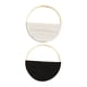 thumbnail image 1 of Colgante De Decoración De Pared Bohemio Doble Círculo Para Apartamento Decoración Del Hogar Blanco Y Negro, 1 of 3