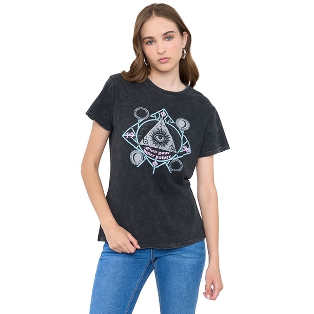 Polera Mujer Fun Regular Negro Corona