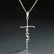 thumbnail image 3 of 1pc Stainless Steel Christian Cross Necklace - A Perfect Gift for the Faithful!, 3 of 4