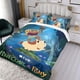 thumbnail image 3 of Piña y Pony Conjunto de sábanas temático, trío de piezas, cómodo y amigable con la piel, diseño único, regalo de decoración para el hogar para familiares, amigos y fans,173cm *218cm, 3 of 6