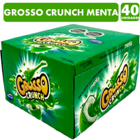 Grosso Crunch Menta - Chicle Arcor (Caja Con 40 Uni)