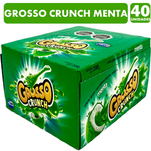 Grosso Crunch Menta - Chicle Arcor (Caja Con 40 Uni)