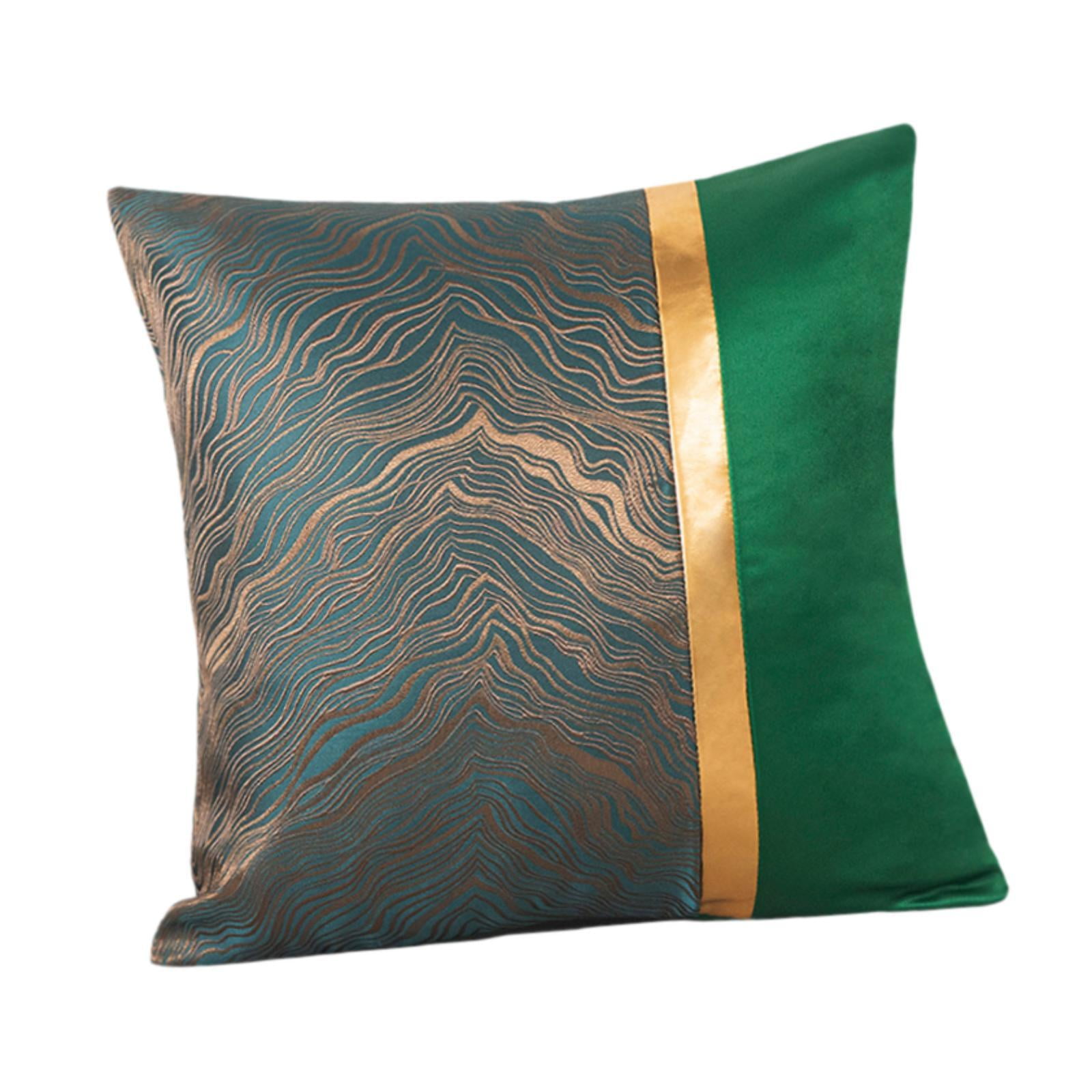 Bothyi - Funda De Almohada De 45 Cm X 45 Cm, Funda De Almohada Reemplazable Para Sofá, Estilo Rústico, Uso Diario, Color Verde