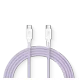 thumbnail image 1 of LOGiiX Vibrance Connect 100W USB-C to USB-C Purple, 1 of 2