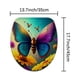 thumbnail image 1 of 1pc Sunflower Butterfly Shower Curtain with 12 Hooks and Non-Slip Absorbent Rug - Complete Bathroom Decor Set with Toilet Lid Cover Pad and U-Shape Mat, 1 of 5