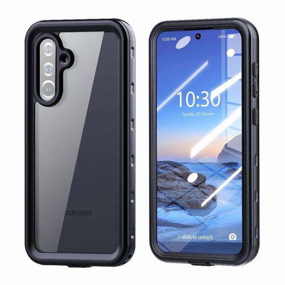 Funda Impermeable Resistente para Samsung Galaxy A57 5G con Agarre Antideslizante Negro