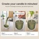 thumbnail image 2 of Granulado de cera para velas comforder 397 g, verde musgo, 4 mechas, 2 of 7