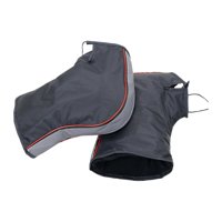 Ioensy - Orejeras De Manillar De Motocicleta A Prueba De Viento Suave Cálido Invierno Para Moto De Nieve 38Cmx29Cm Reflectante