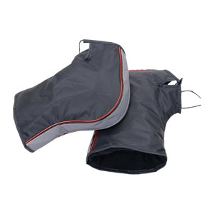 Ioensy - Orejeras De Manillar De Motocicleta A Prueba De Viento Suave Cálido Invierno Para Moto De Nieve 38Cmx29Cm Reflectante