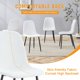 thumbnail image 4 of Silla sencilla de lujo - conjunto de 4 silla de comedor de alta resistencia de material de lino-algodón, 4 of 6
