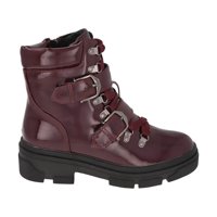 Botin Mujer Burdeo Plataforma London Police