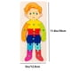 thumbnail image 1 of Rectangle Toddler Puzzle,Wooden Puzzle For Children, Animals Puzzles Dinosaur Crocodile Caterpillar Giraffe,Colorful Wood Numbered Puzzles Baby Infant Kid Preschool Learning Educational Toys, 1 of 3