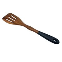 Oem - Espatula Cuchara Con Ranuras Larga Madera Acacia Cocina