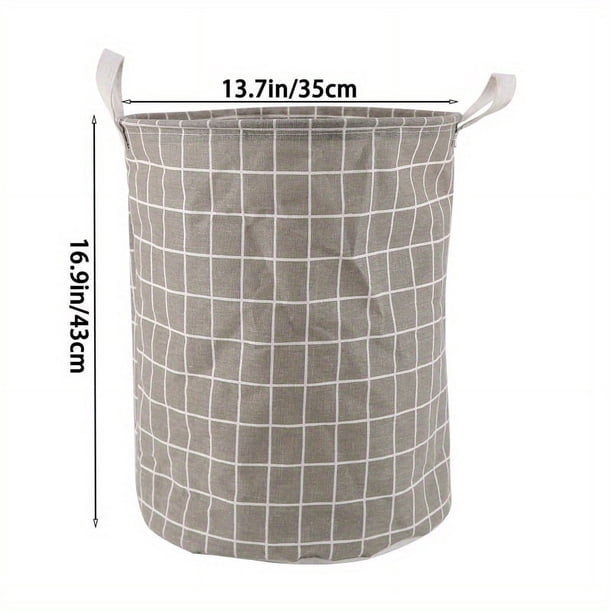 1pc Round Dirty Clothes Basket, Laundry Basket, Portable Dirty Clothes Hamper