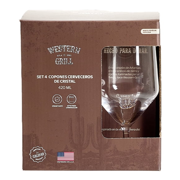 Set 4 Copones Cristal
