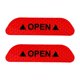 thumbnail image 5 of 2 Piezas De Pegatinas De Puerta De Coche Reflector De Repuesto Rojo, 5 of 5