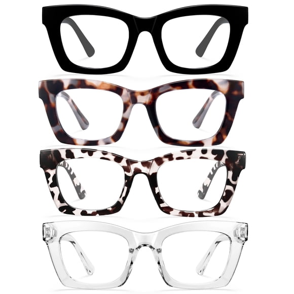 Lentes de Lectura CCVOO 1.75 Filtro de Luz Azul Paquete de 4 para Mujer