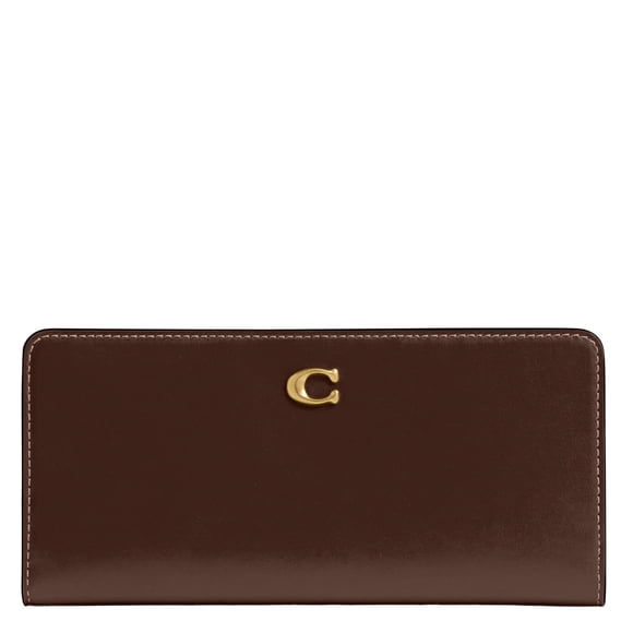 Billetera Coach Essential Slim de Cuero Maple Talla Única