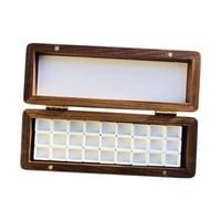 Magideal - Set De Acuarelas En Estuche De Madera , Nuez, 27 Cuadrículas