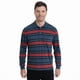 thumbnail image 1 of Polera Jersey Listada Cuello Camisero Azul, 1 of 4