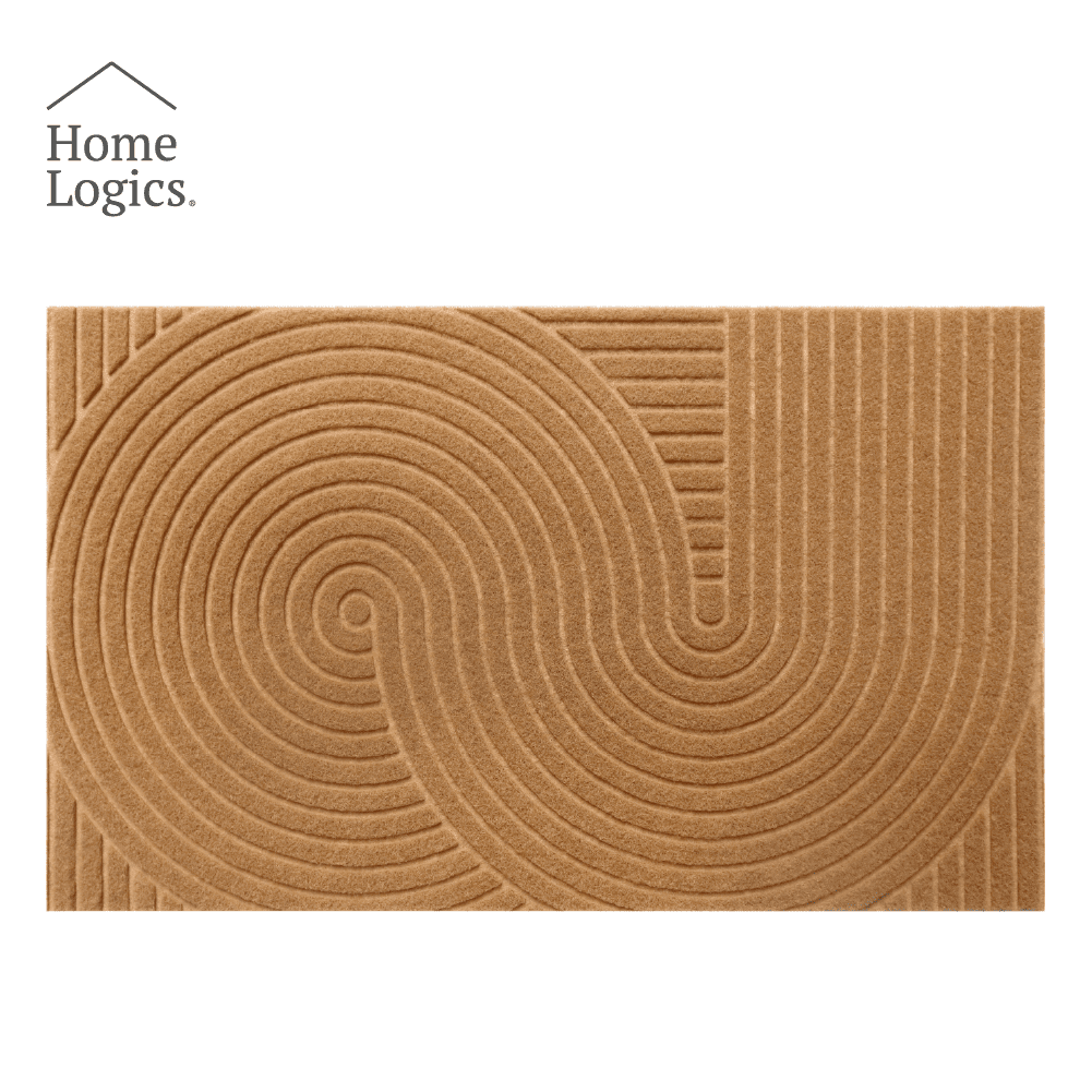Home Logics - Limpiapiés Choapino Alfombra Tapete 45x75 Cm Café