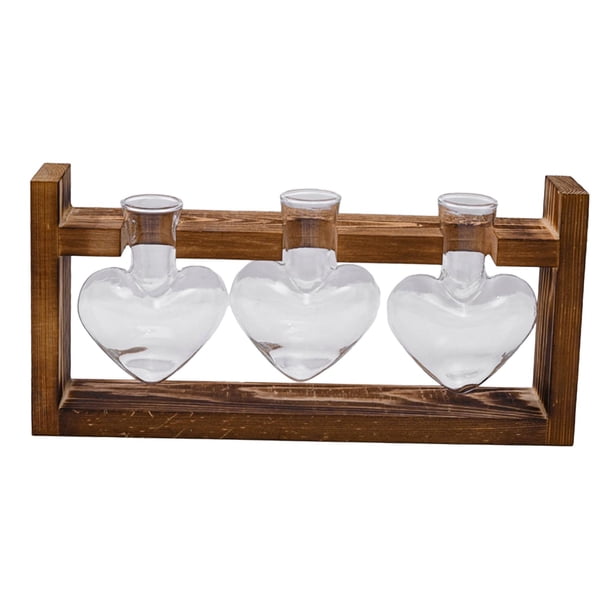 Jarrón hidropónico, jarrón de cristal, mesa central, macetero, regalo de cumpleaños, tarros de propagación, arreglo Floral para el día de San Valentín 3 jarrones de cristal