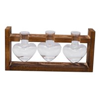 Magideal - Jarrón Hidropónico, Jarrón De Cristal, Mesa Central, Macetero, Regalo De Cumpleaños, Tarros De Propagación, Arreglo Floral Para El Día De San Valentín 3 Jarrones De Cristal