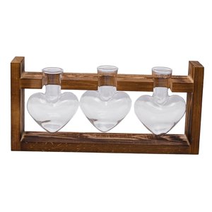 Magideal - Jarrón Hidropónico, Jarrón De Cristal, Mesa Central, Macetero, Regalo De Cumpleaños, Tarros De Propagación, Arreglo Floral Para El Día De San Valentín 3 Jarrones De Cristal