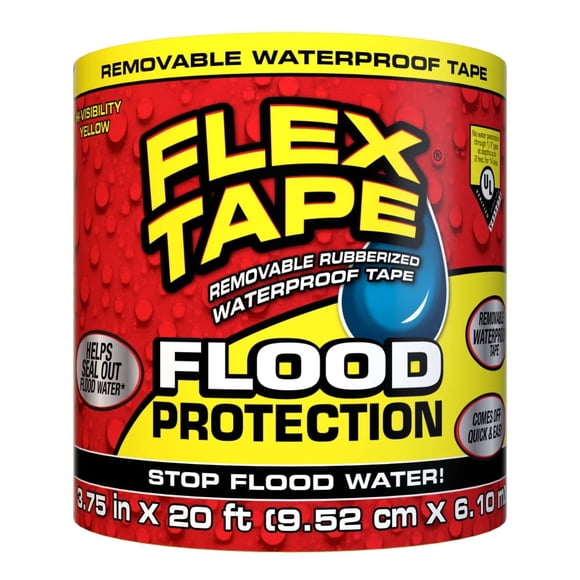 Cinta de protección contra inundaciones, cinta flexible, impermeable, 9,5 cm x 6 m
