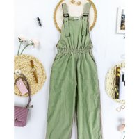 Likeshop - Enterito Premium Jardinera Lino Primavera Mujer 221