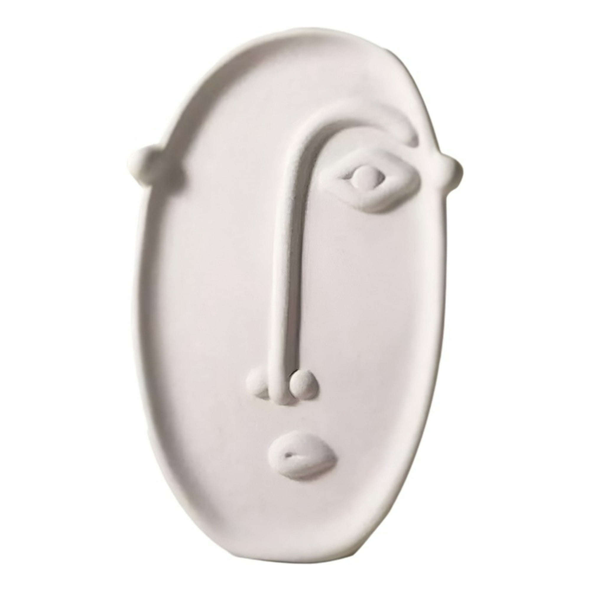 Genérico - Set 2 Jarrón Cerámica Decoración Nórdico Flores Blanco Jhn