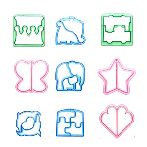 Magideal - Cortadores De Sándwich Para Niños, Cortadores De Sándwich, Cortadores De Para Niños Varía En Colores Y Formas, Fácil De Cortar Y 9 Piezas