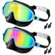 thumbnail image 1 of Gafas natación niños nuevas visión amplia antivaho anti-UV piscina 3-14 años, 1 of 6