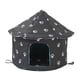 thumbnail image 5 of Casas para para el invierno, al aire libre, impermeables, cálidas, resistentes a la intemperie, cama para , perrera para , Redondo L Negro Redondo Talla l negro, 5 of 5