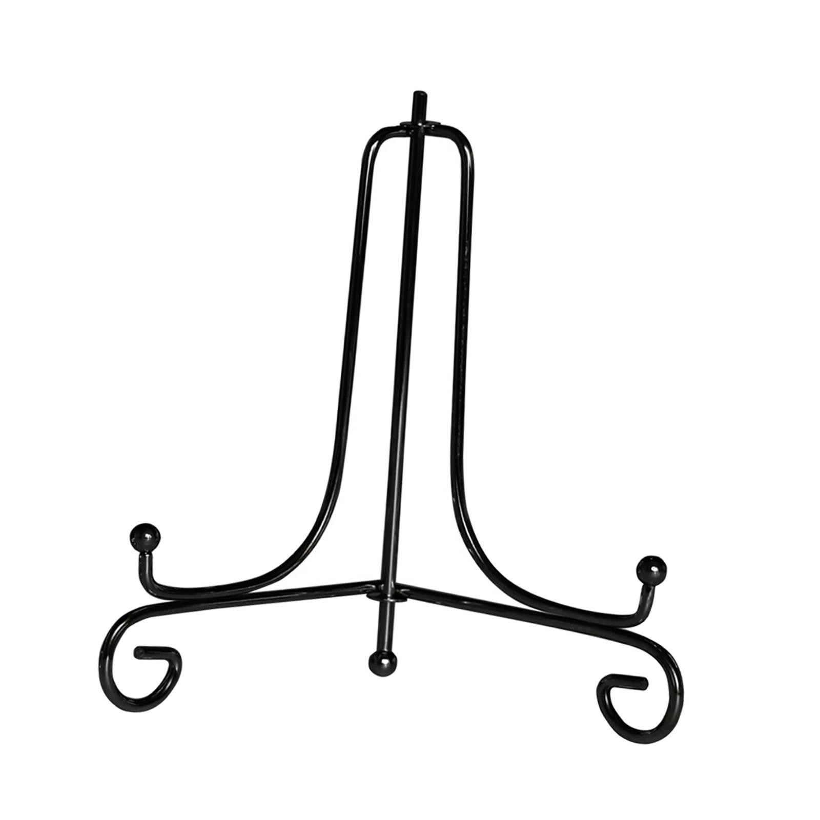 Magideal - Soporte De Exhibición, Soporte De Marco De Imagen, Soporte De Caballete De Exhibición, Soporte De Placa Resistente Estante De Exhibición De Tazón Para , Negro, 4 Pulgadas