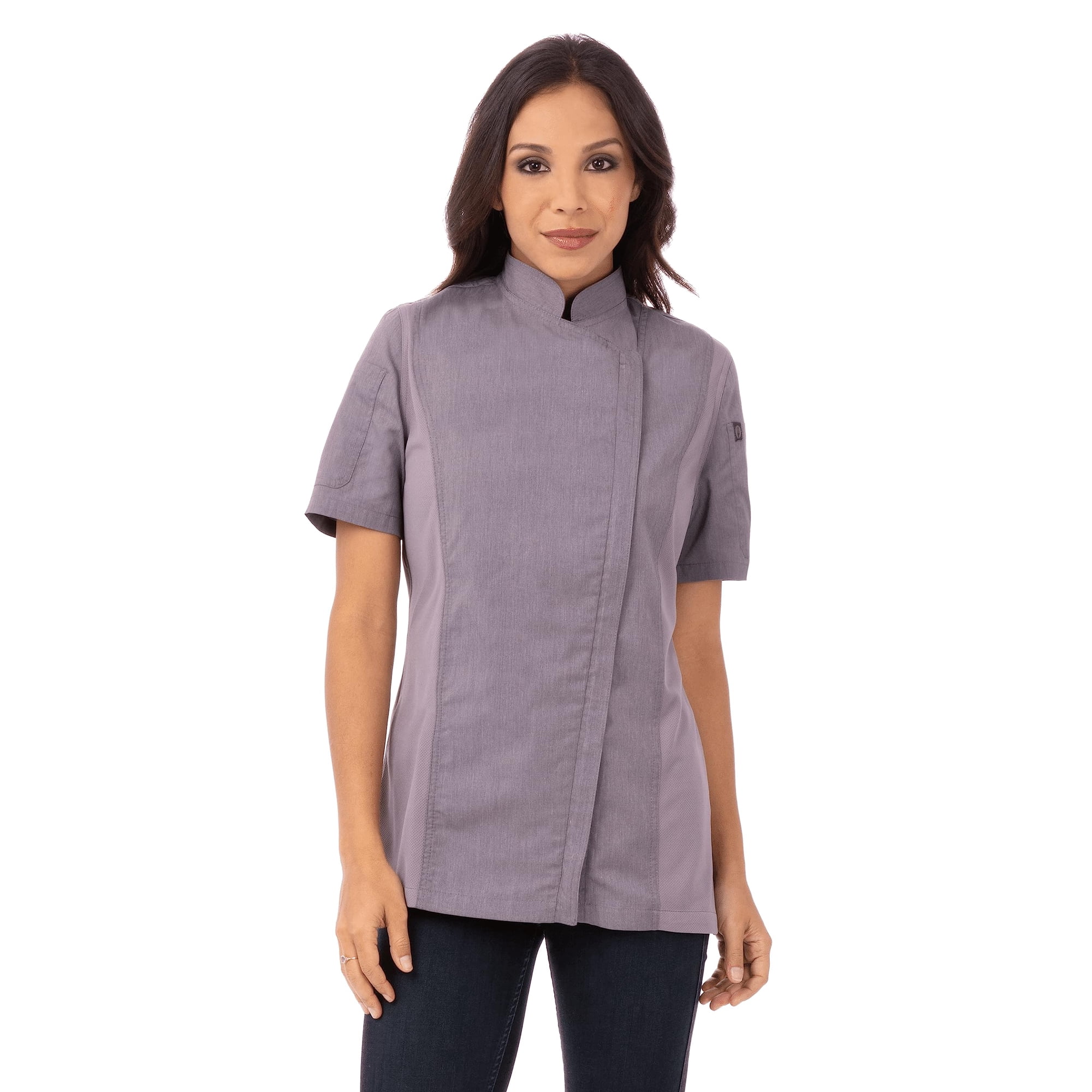 Chaqueta De Chef Springfield Para Mujer Chef Works, Morado, Talla Xl